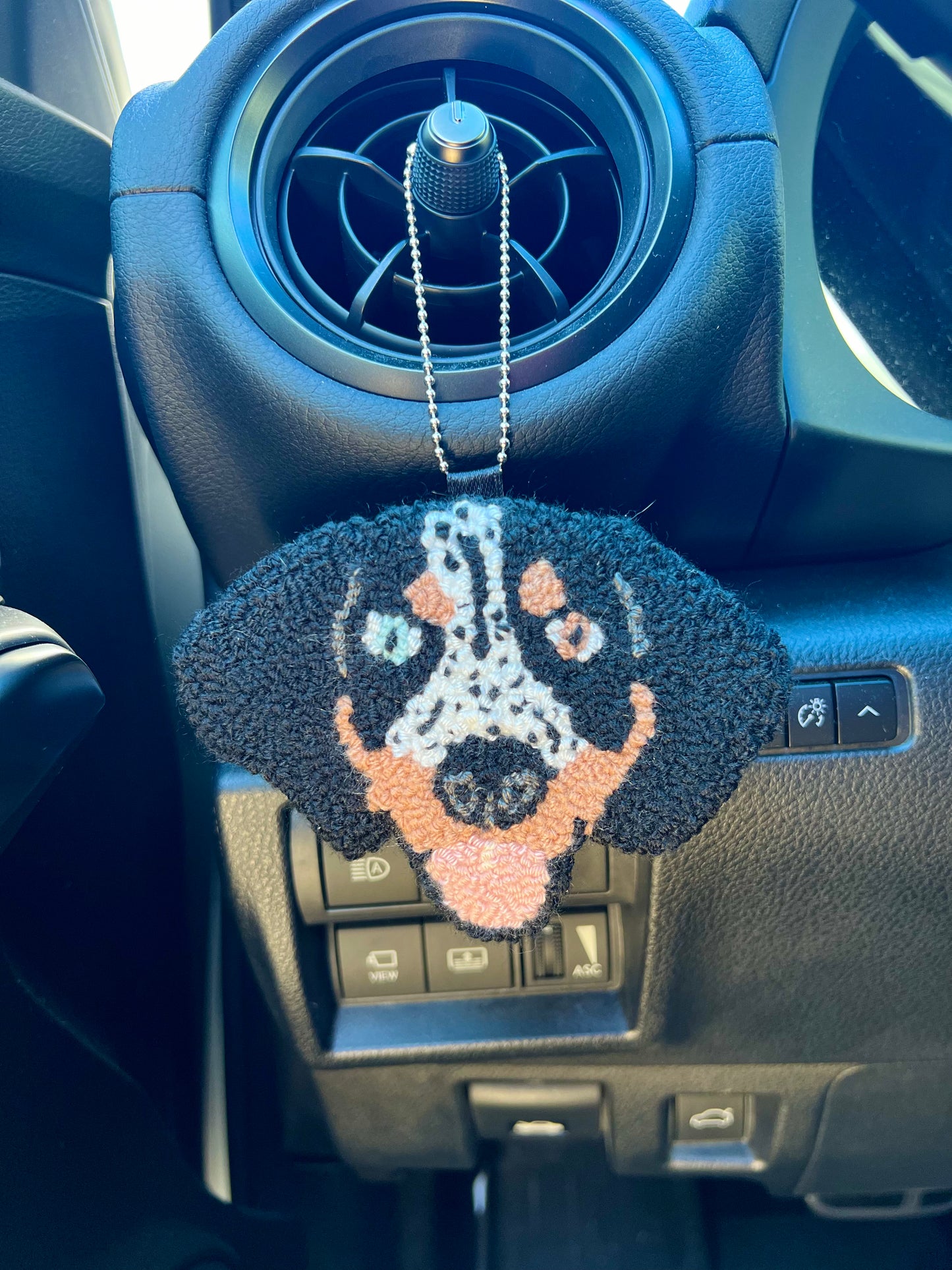 Pet Face Rearview Mirror Hanging