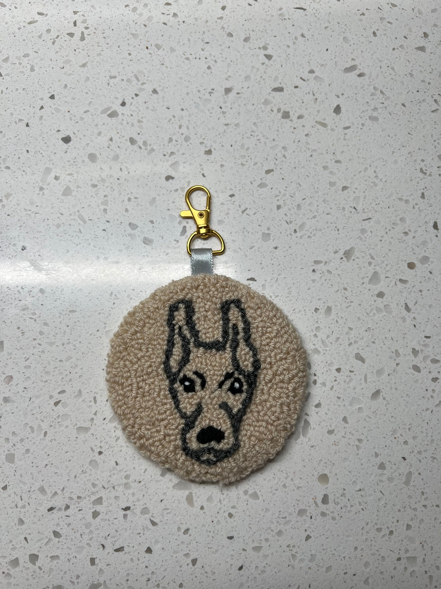 Pet Face Outline Keychain