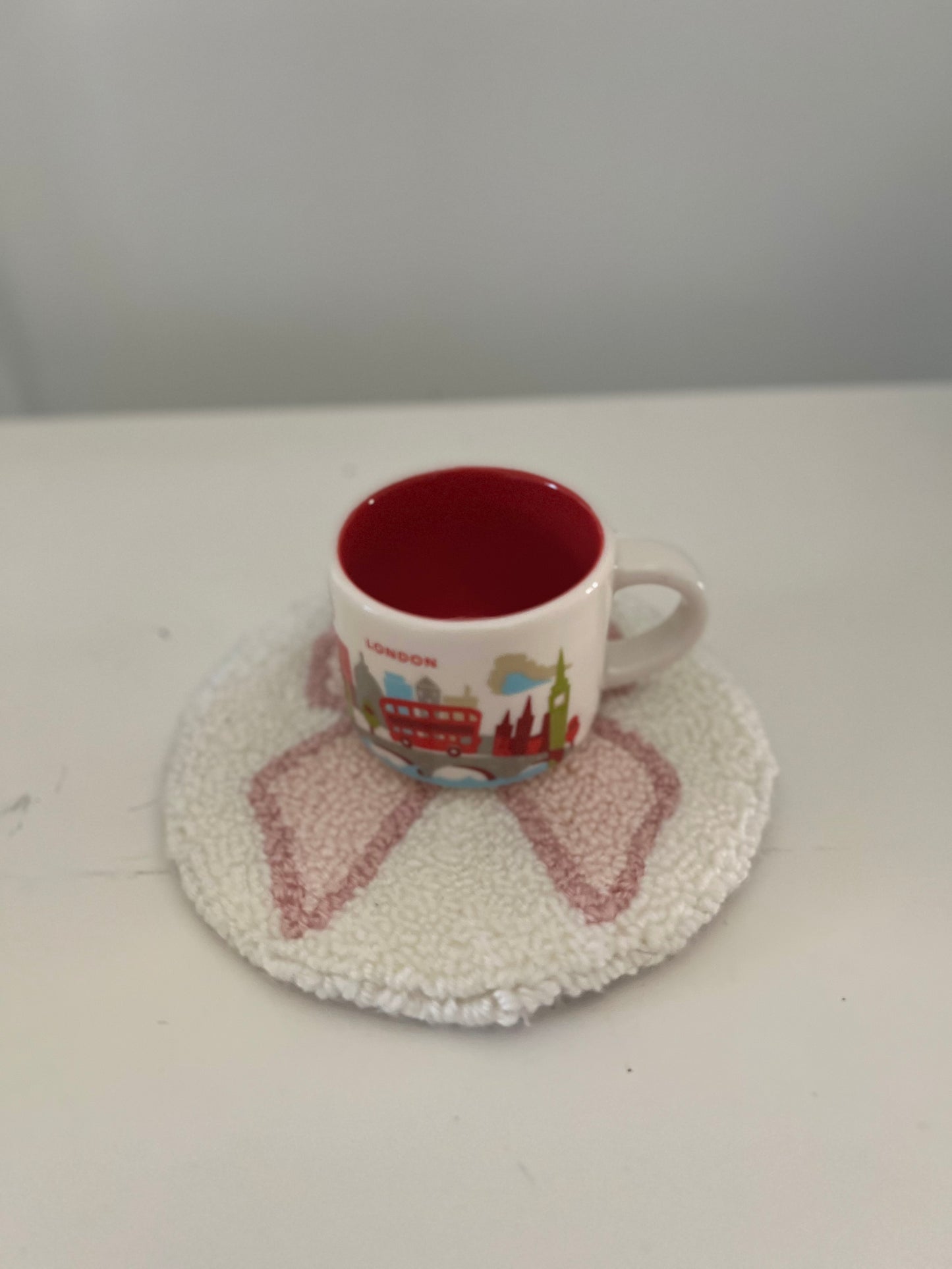 Coquette Bow Mug Rug
