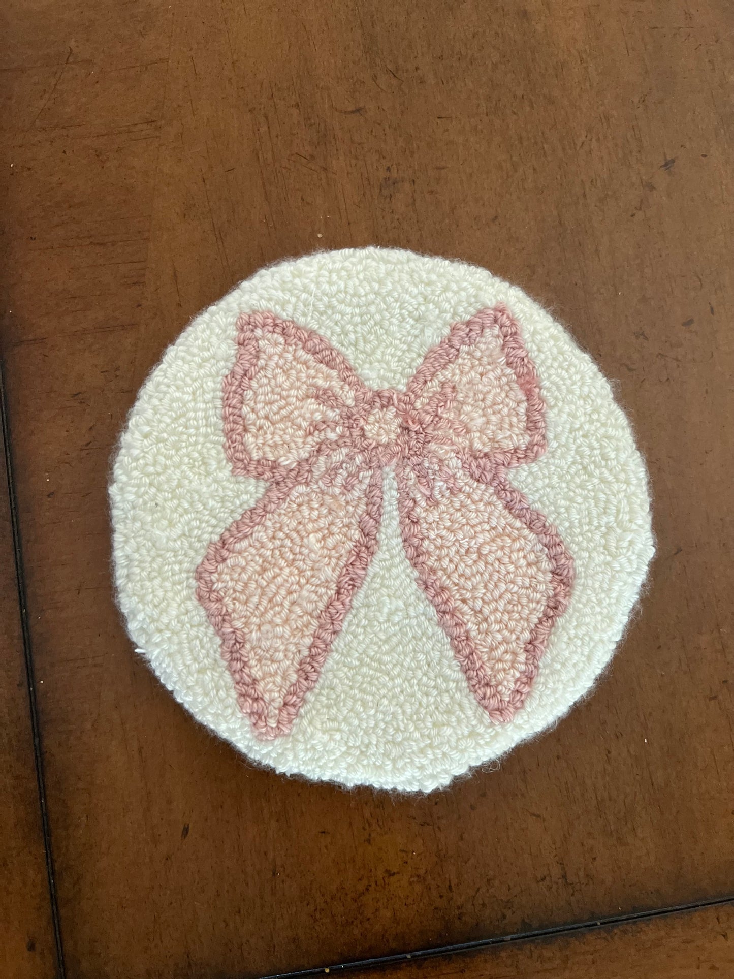 Coquette Bow Mug Rug
